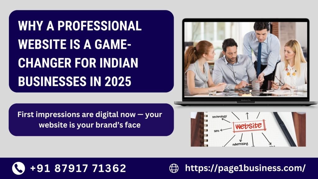 Professional Website is a Game-Changer for Indian Businesses